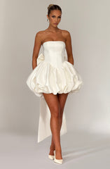 Lotus Mini Dress - Ivory