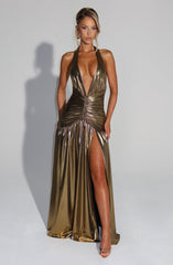 Melania Maxi Dress - Gold