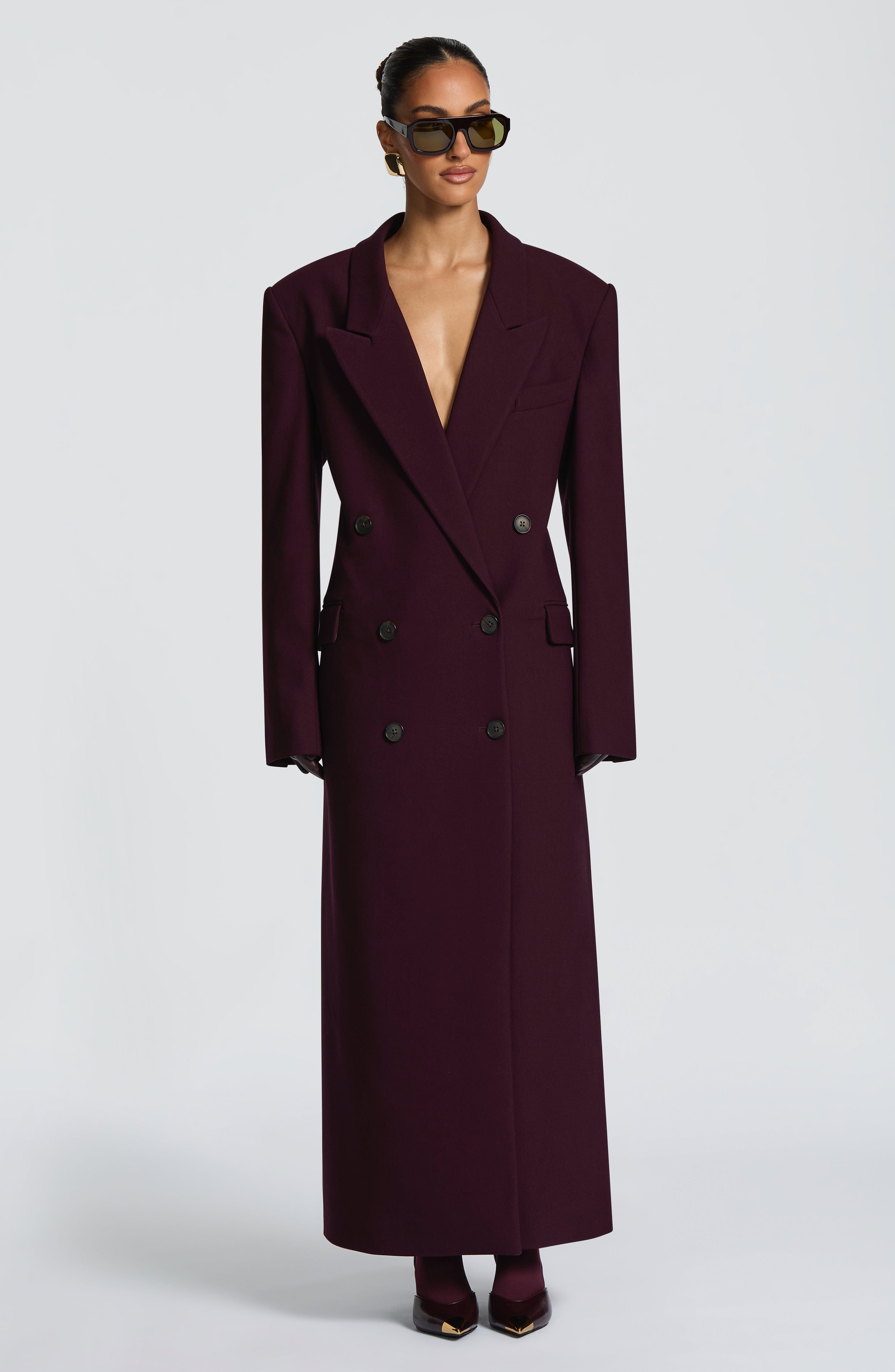Michelle Coat - Plum