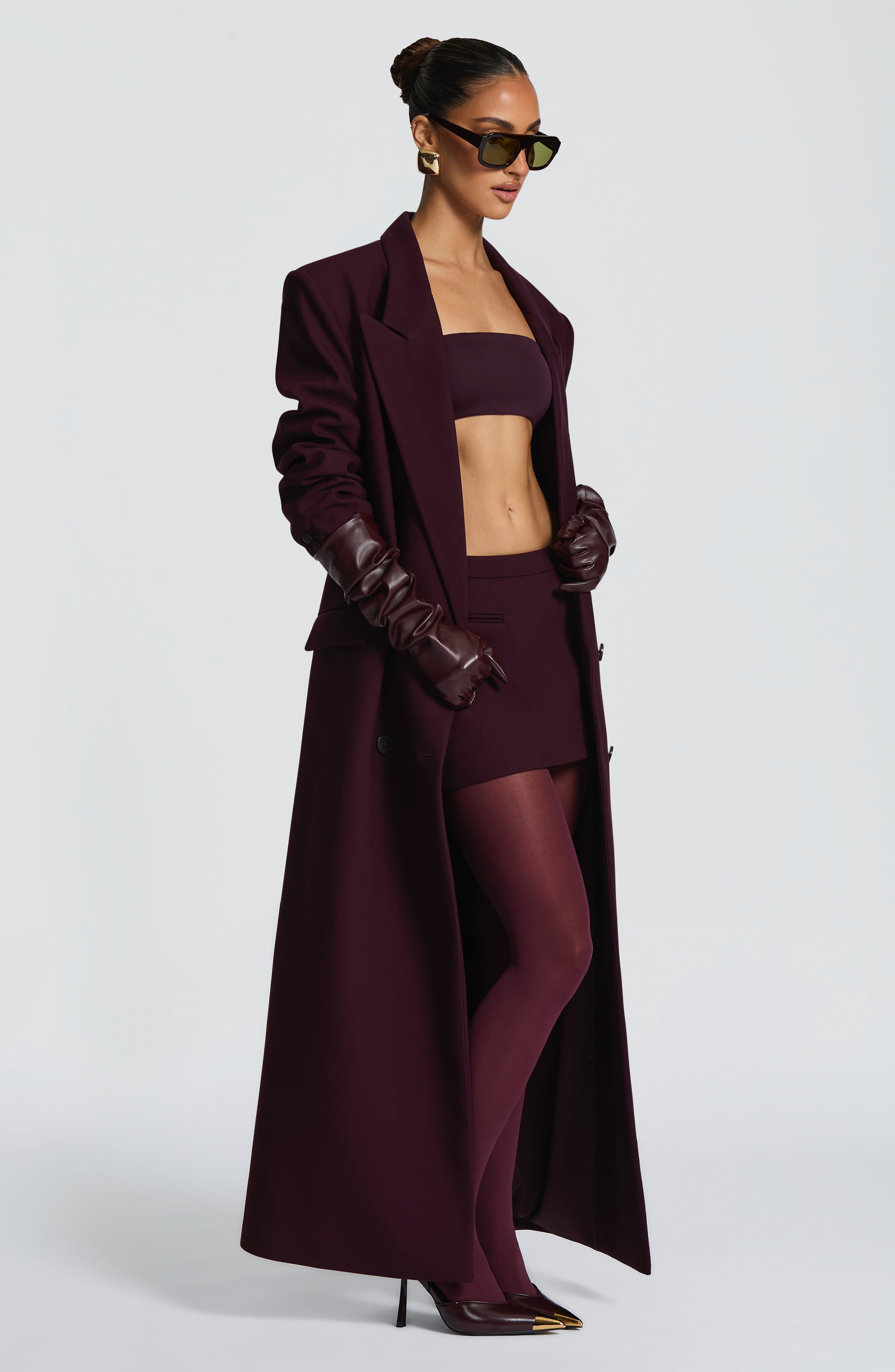 Michelle Coat - Plum