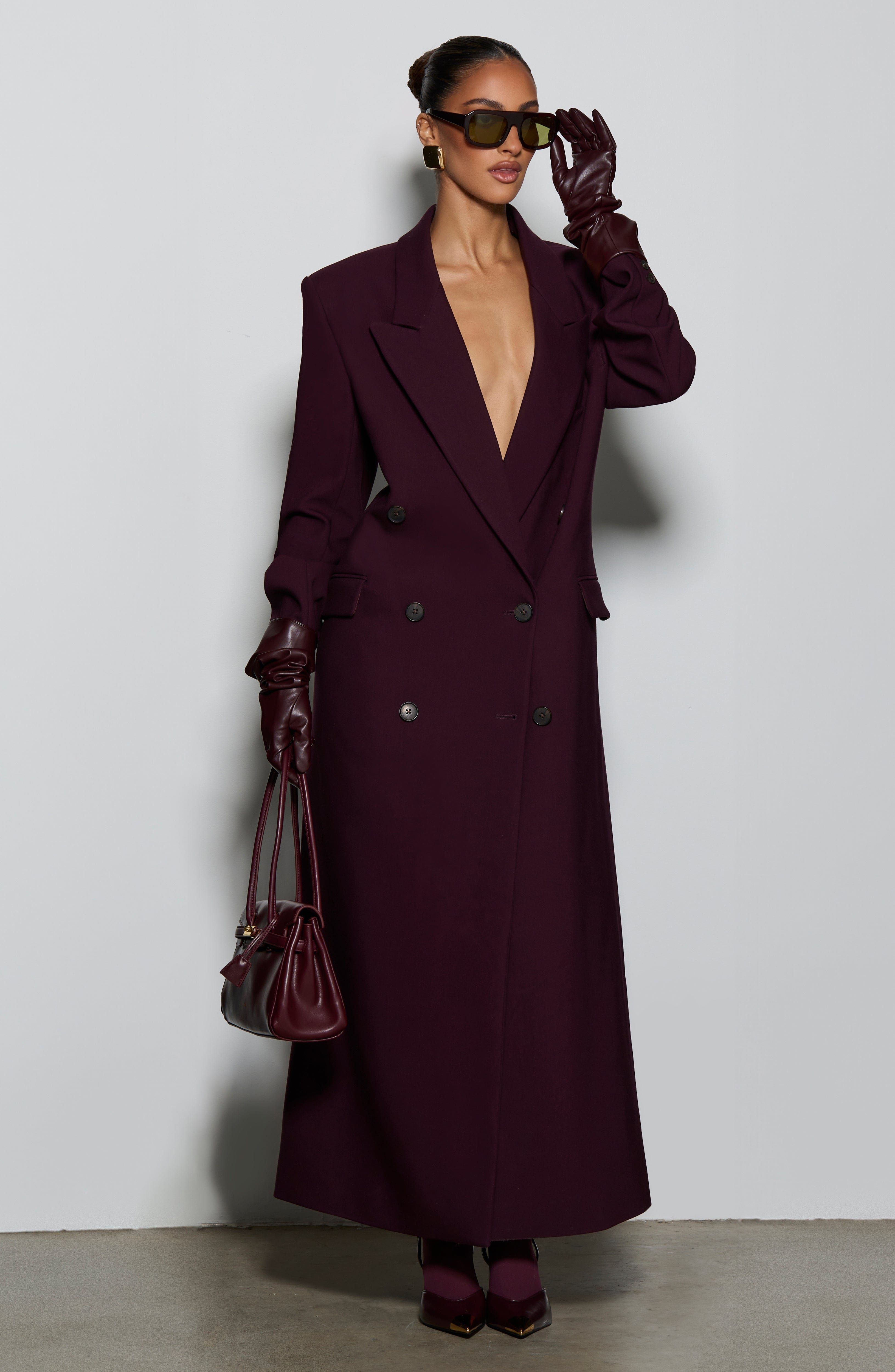 Michelle Coat - Plum