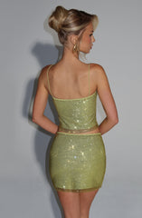 Nila Mini Skirt - Olive