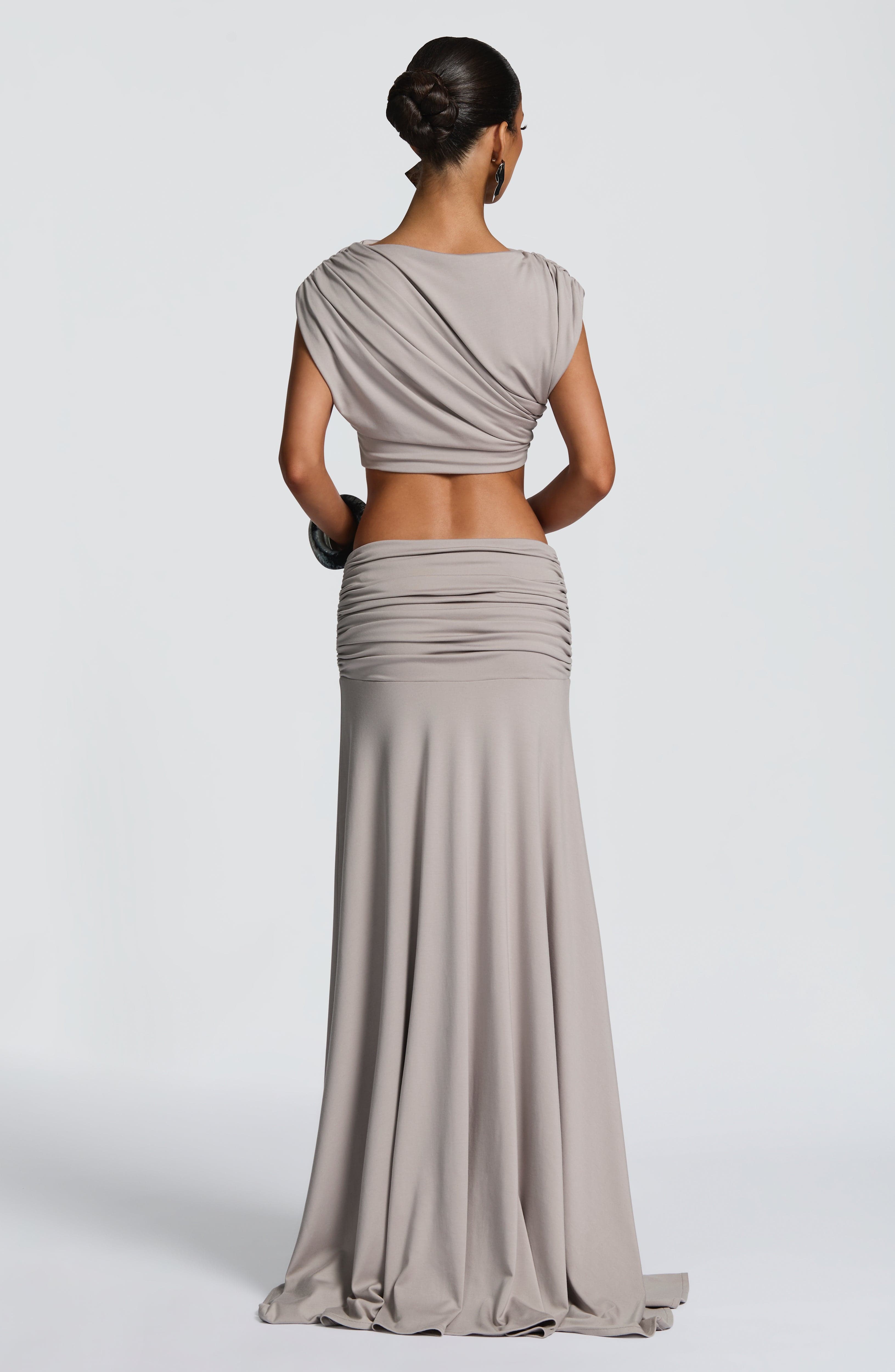 Paige Maxi Skirt - Light Grey