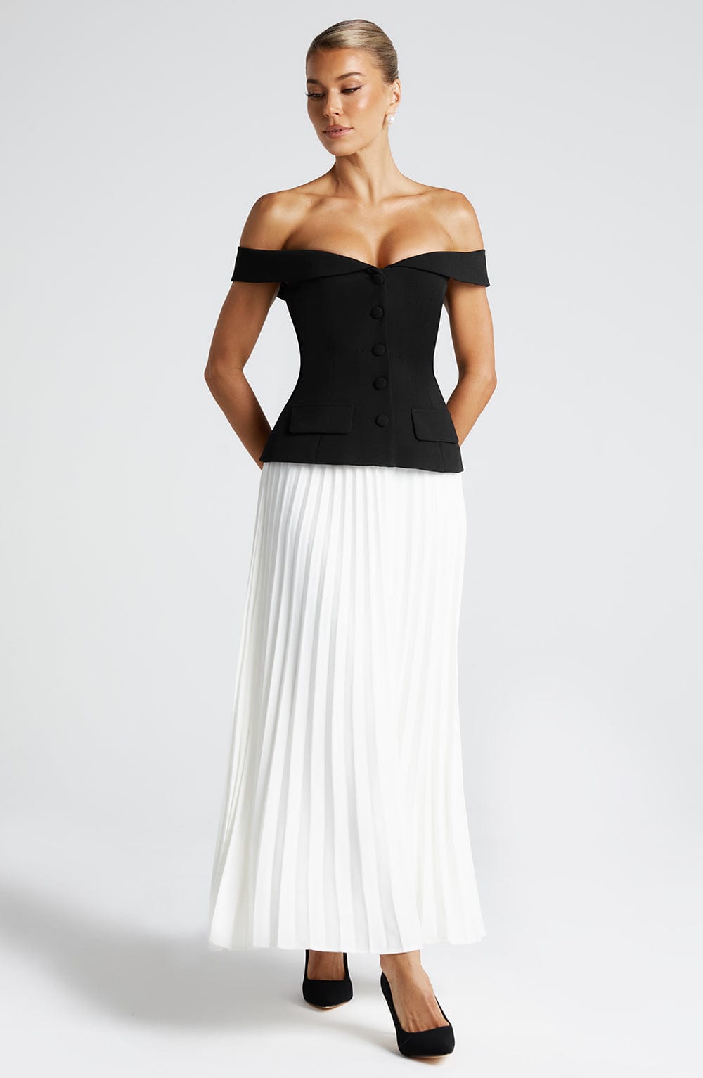 Penny Midi Skirt - Ivory