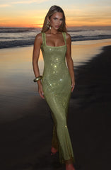 Petra maxi Dress - Olive