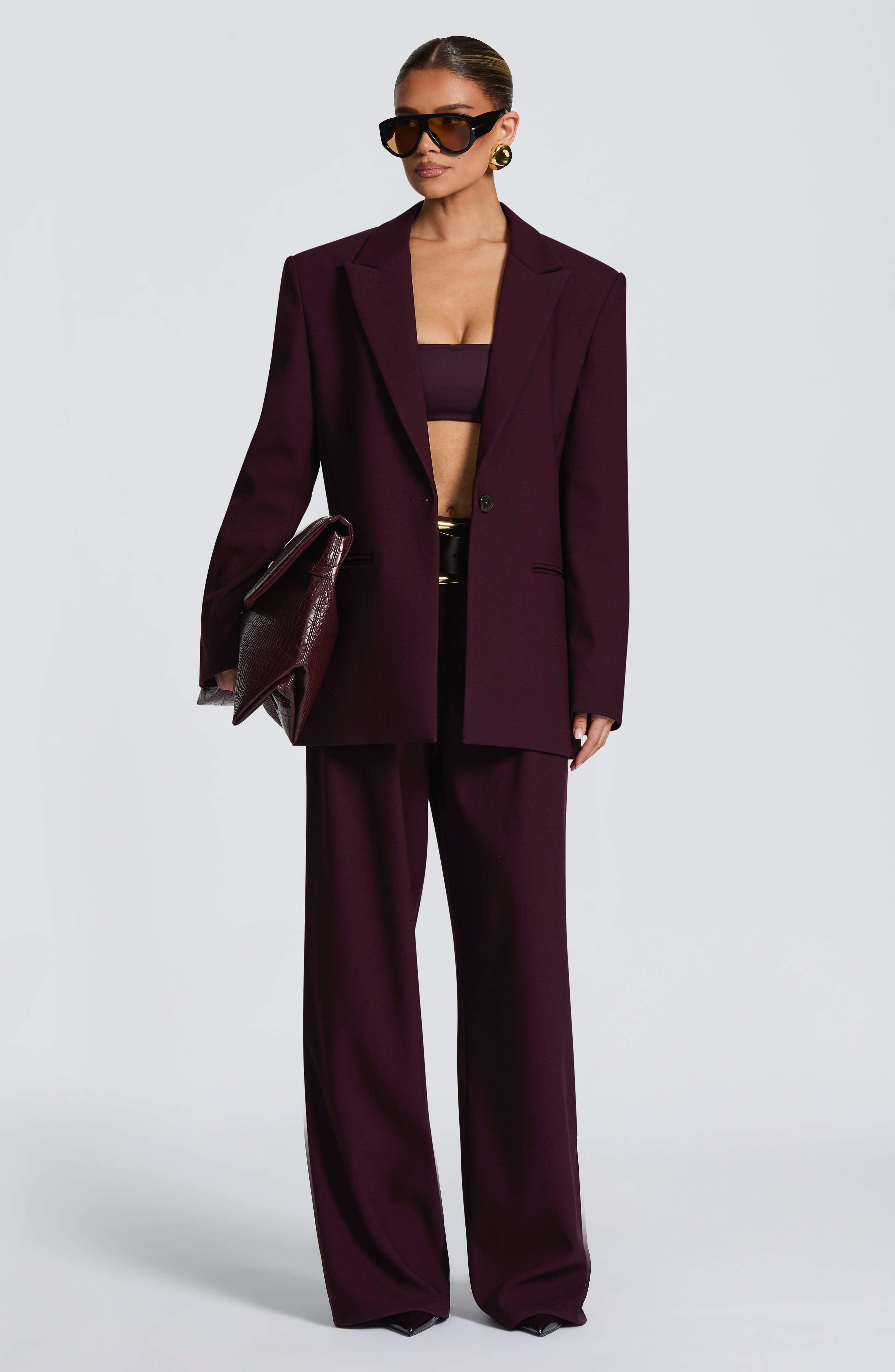 Reece Blazer - Plum