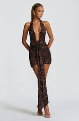 Rosetta Mini Dress - Leopard Print