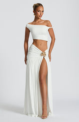 Saira Maxi Skirt - White