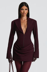 Susie Mini Dress - Plum