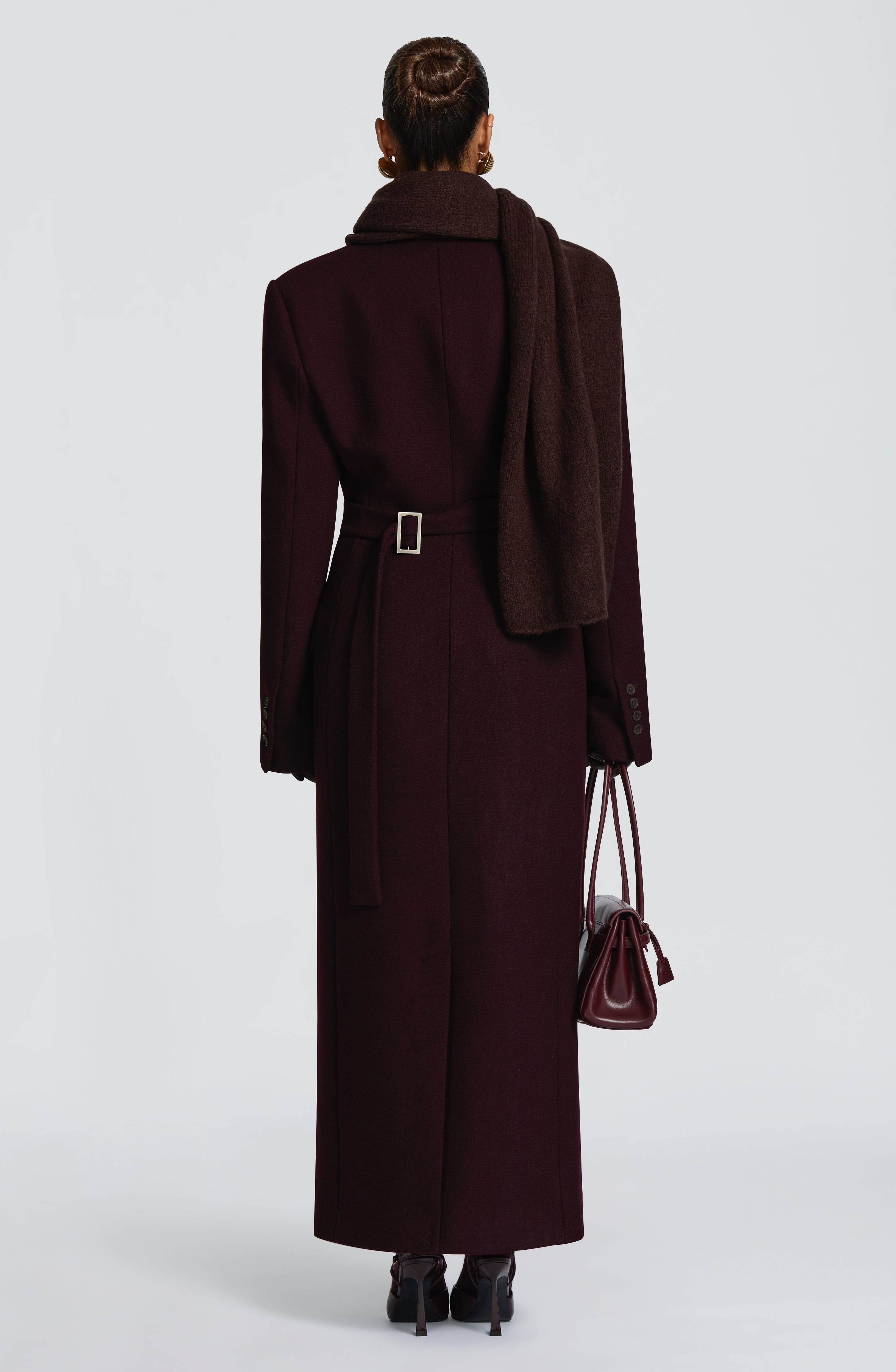 Talin Scarf - Plum Brown