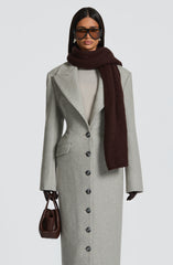 Talin Scarf - Plum Brown