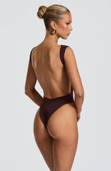 Tori Bodysuit - Plum Brown