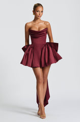 Trinity Mini Dress - Cherry Lacquer