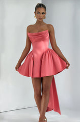 Trinity Mini Dress - Coral Pink